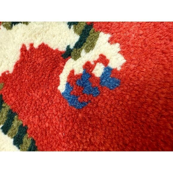 VTG Tibetan Snow Lion Woven Meditation Carpet Rug 15x22" - Picture 6 of 7